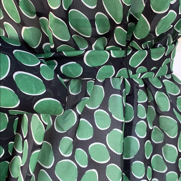 VTG 00s Anthro Odille Silk Abstract Spot blouse - Picture 7 of 11